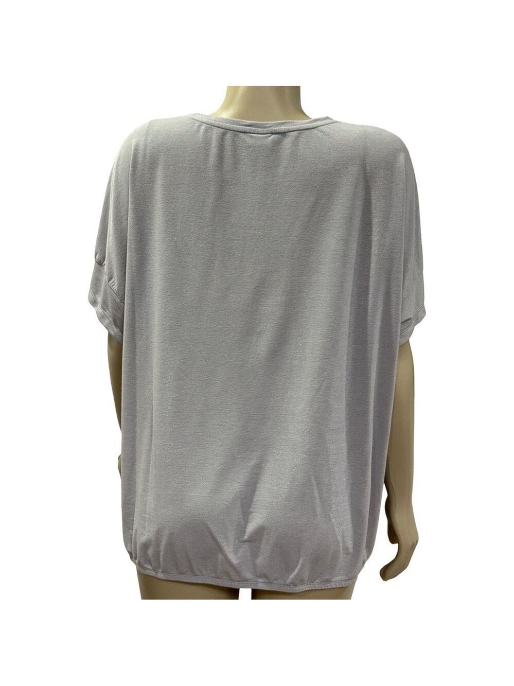 Rabe Botanical Print Metallic T-Shirt, Grey and white - Picture 4 of 9